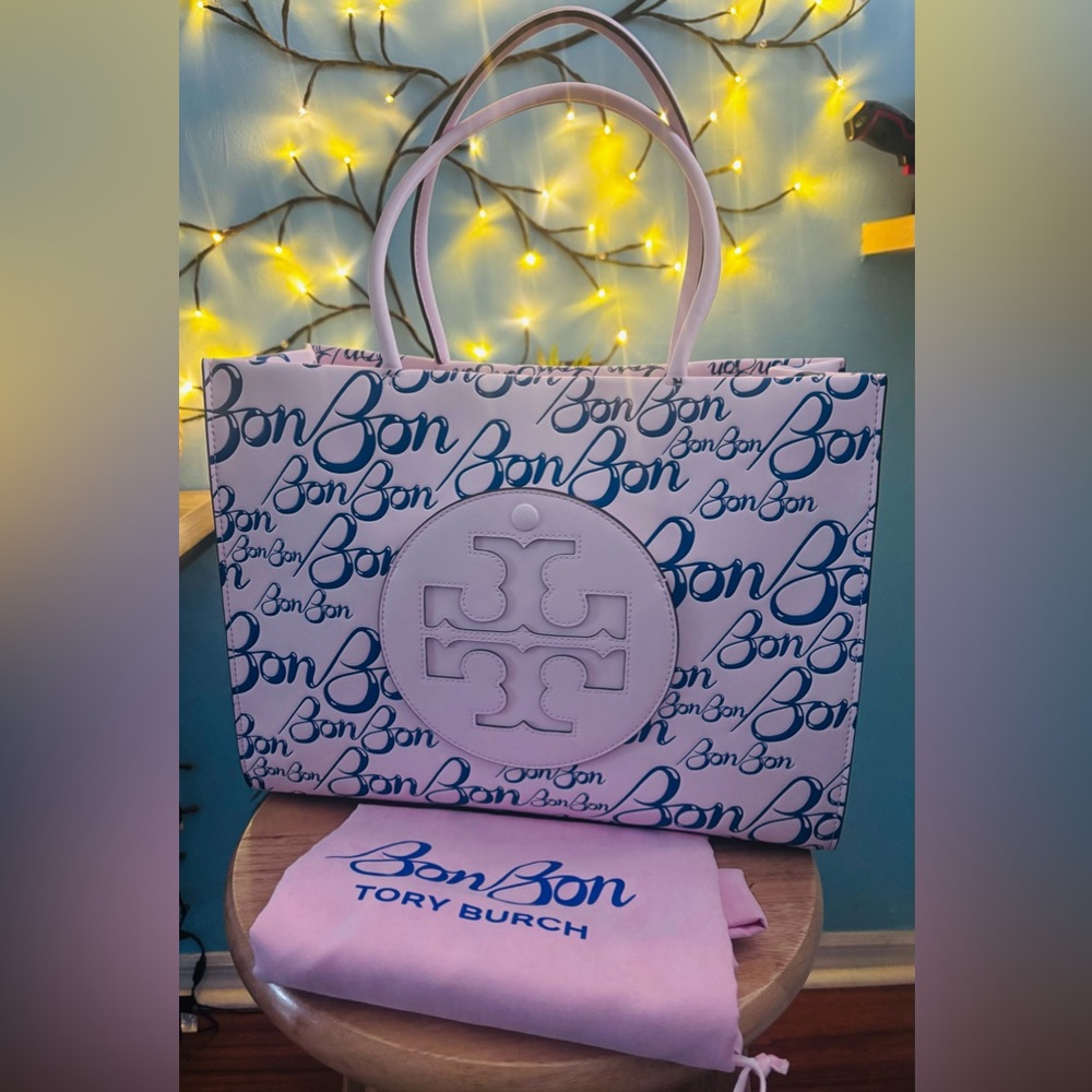 (SOLD) Tory Burch NWOT Pink Bon Bon Ella Tote Bag